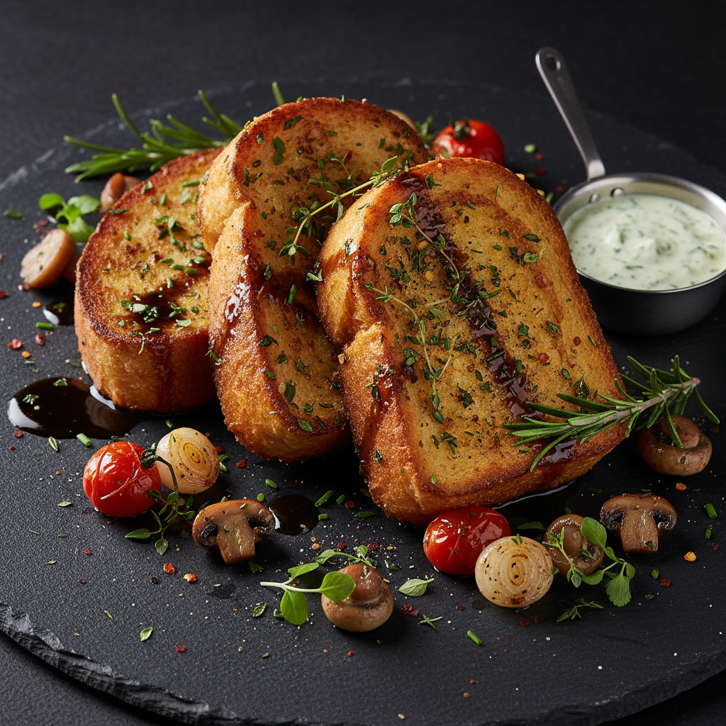 Savory French Toast with Herb Infusion