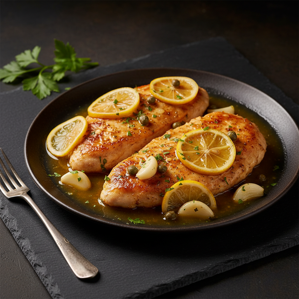 Lemon Garlic Butter Chicken Piccata