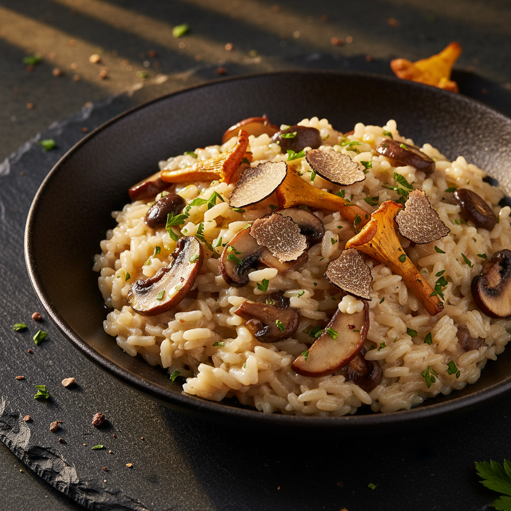 Truffle Risotto with Wild Mushrooms