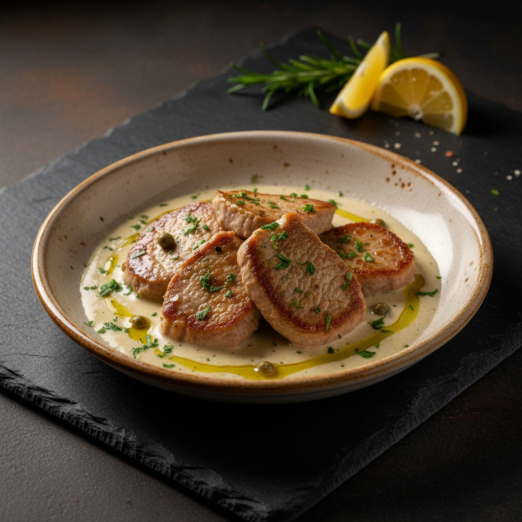 Veal al Vino Bianco e Olio d'Oliva
