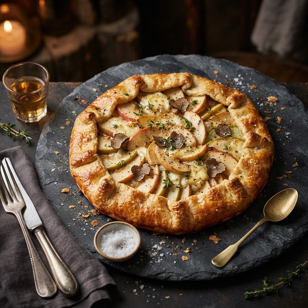 Apple & Truffle Goat Cheese Galette