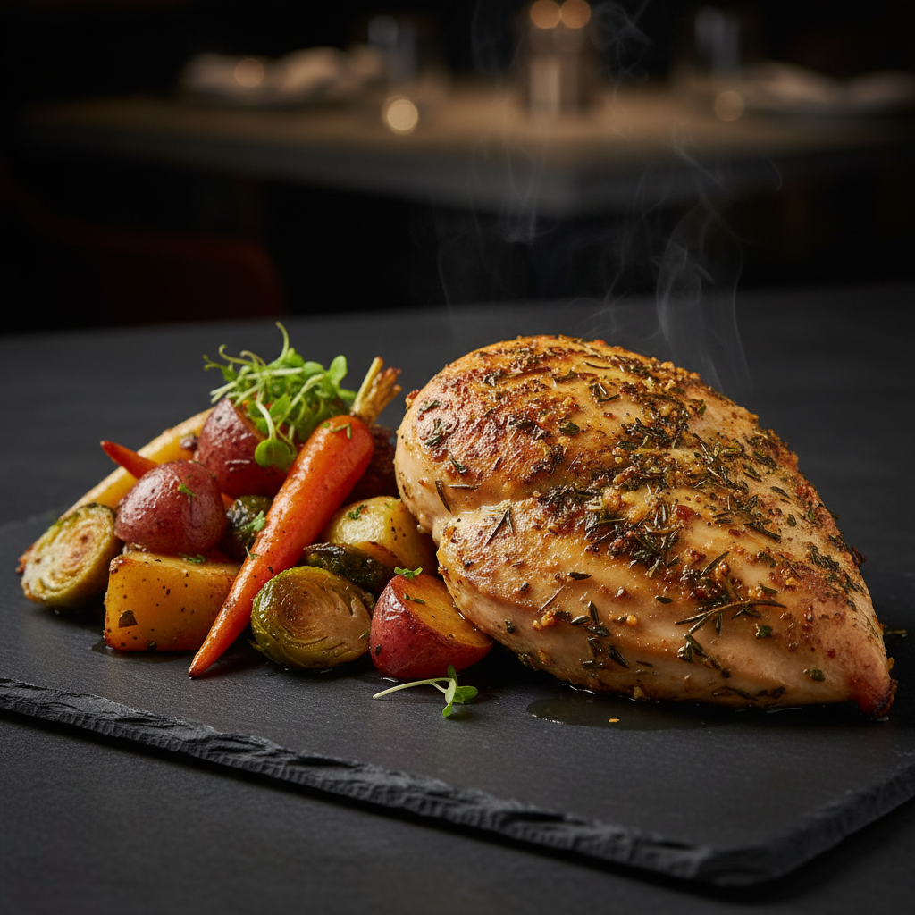 Herb-Crusted Chicken with Roasted Vegetables