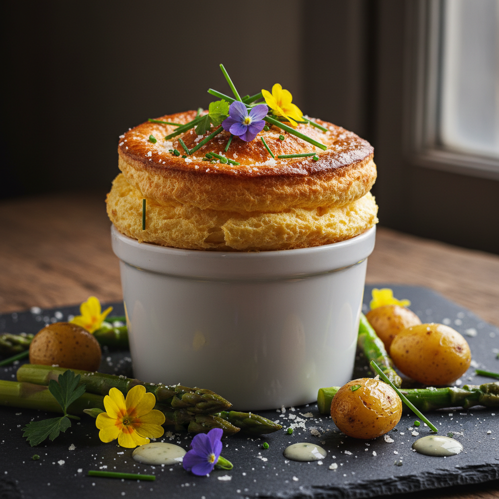 Cheese Soufflé de Printemps