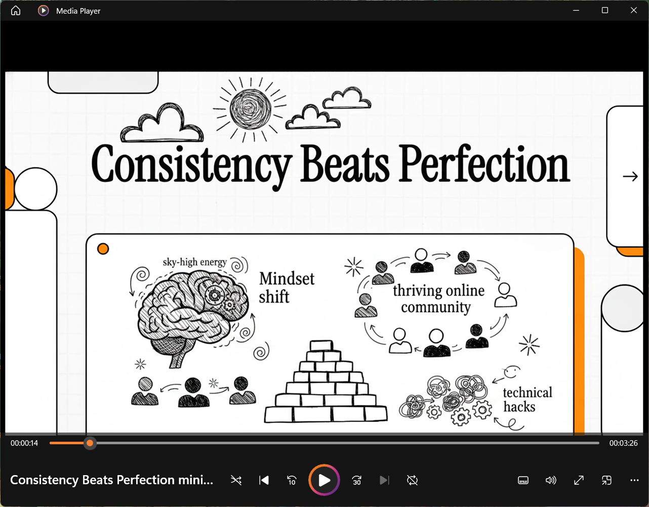 Consistency Beats Perfection