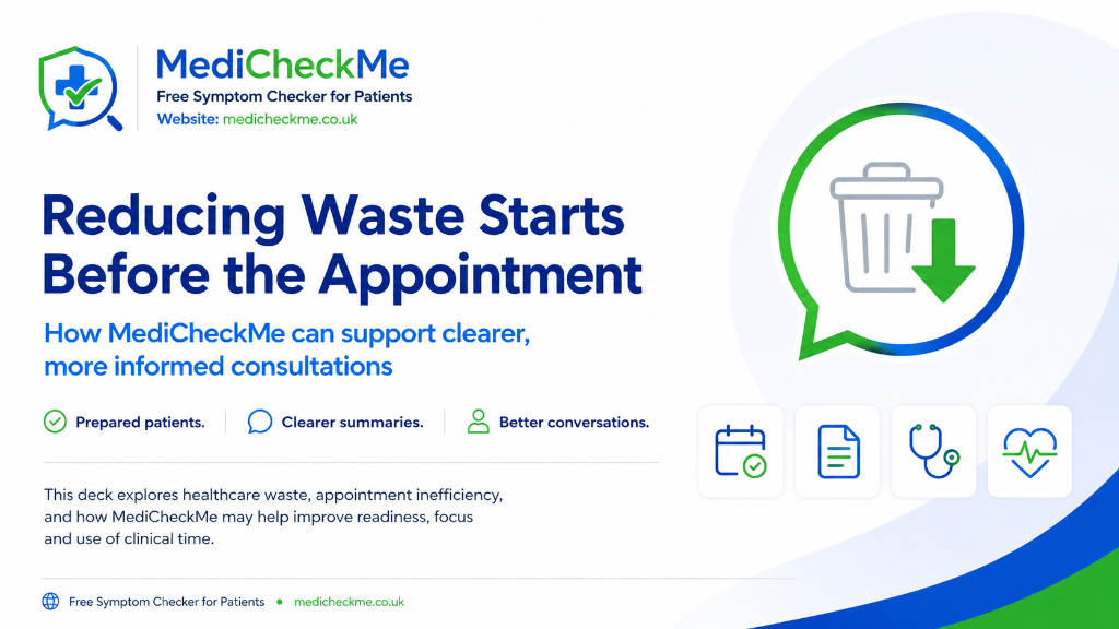 MediCheckMe — Our Aim slide 1