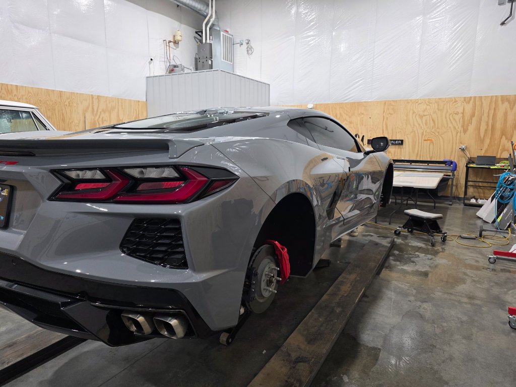 Corvette in shop