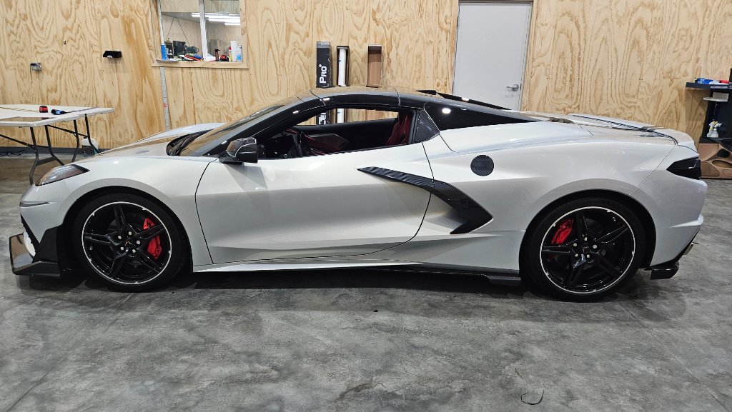 Silver Corvette PPF