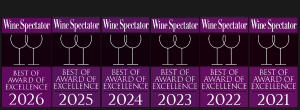 Wine Spectator Award of Excellence Winner