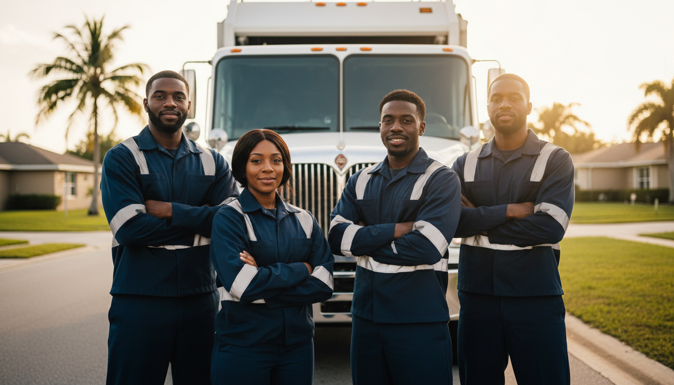 Young's Garbage Service team members