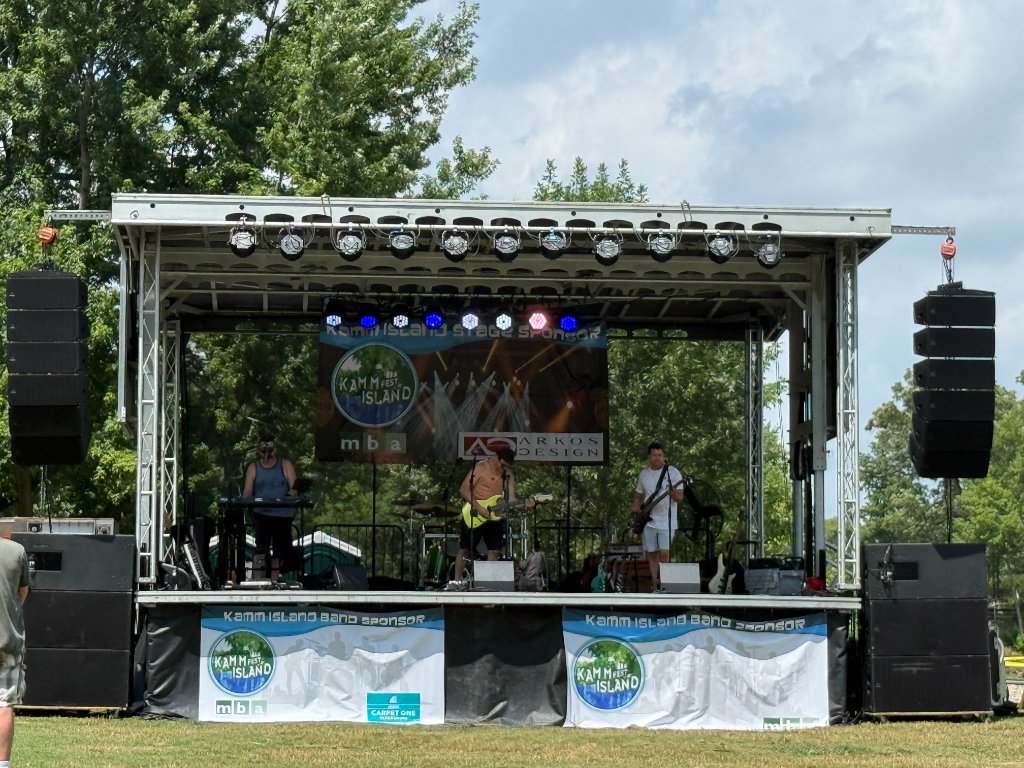 AudioBahn Productions front-of-house console at a live event