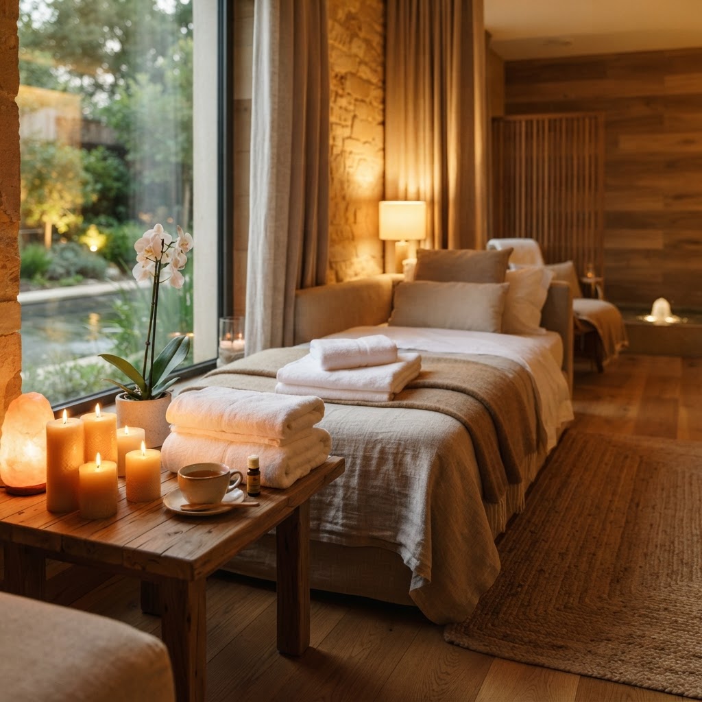 Sala de relax de un spa