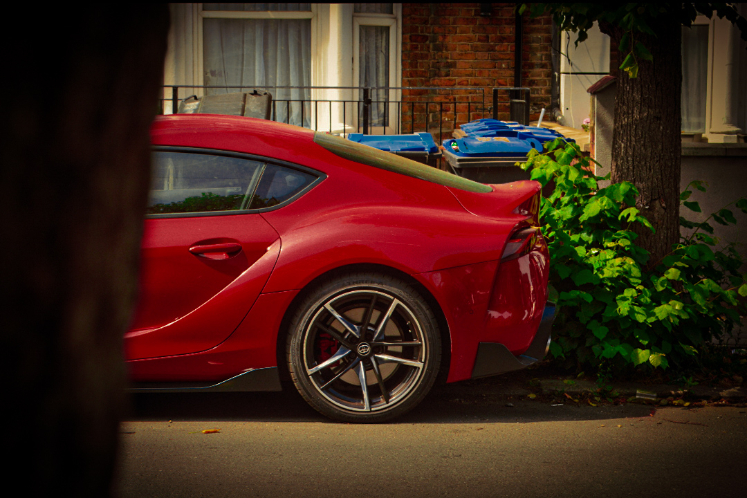 Toyota Supra — Red on the Street