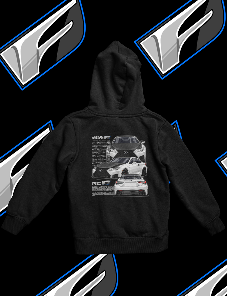 RC F 20+ Spec Hoodie — Ultra White (Track Edition)