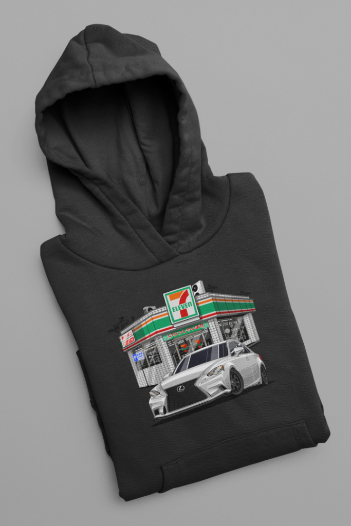 7-Eleven 3IS Early Model Hoodie — Black