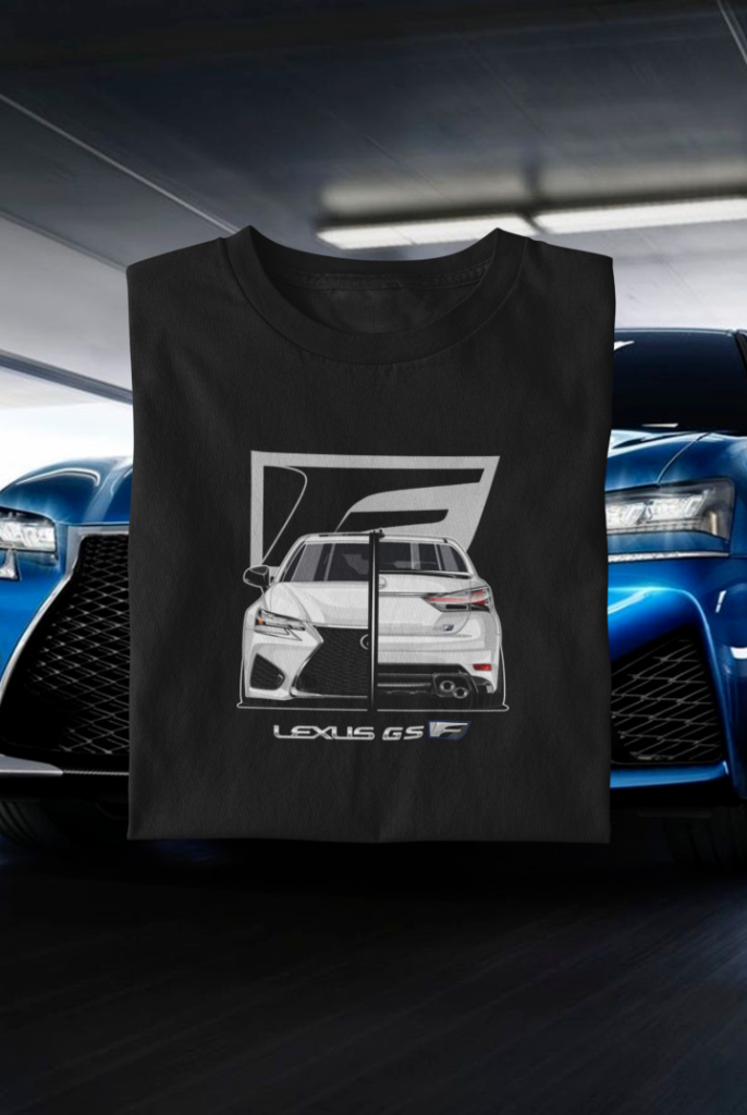 GS-F Split Tee — Ultra White