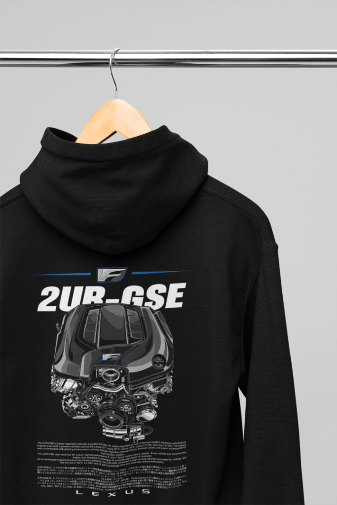 2UR-GSE IS-F Hoodie V2 — Black
