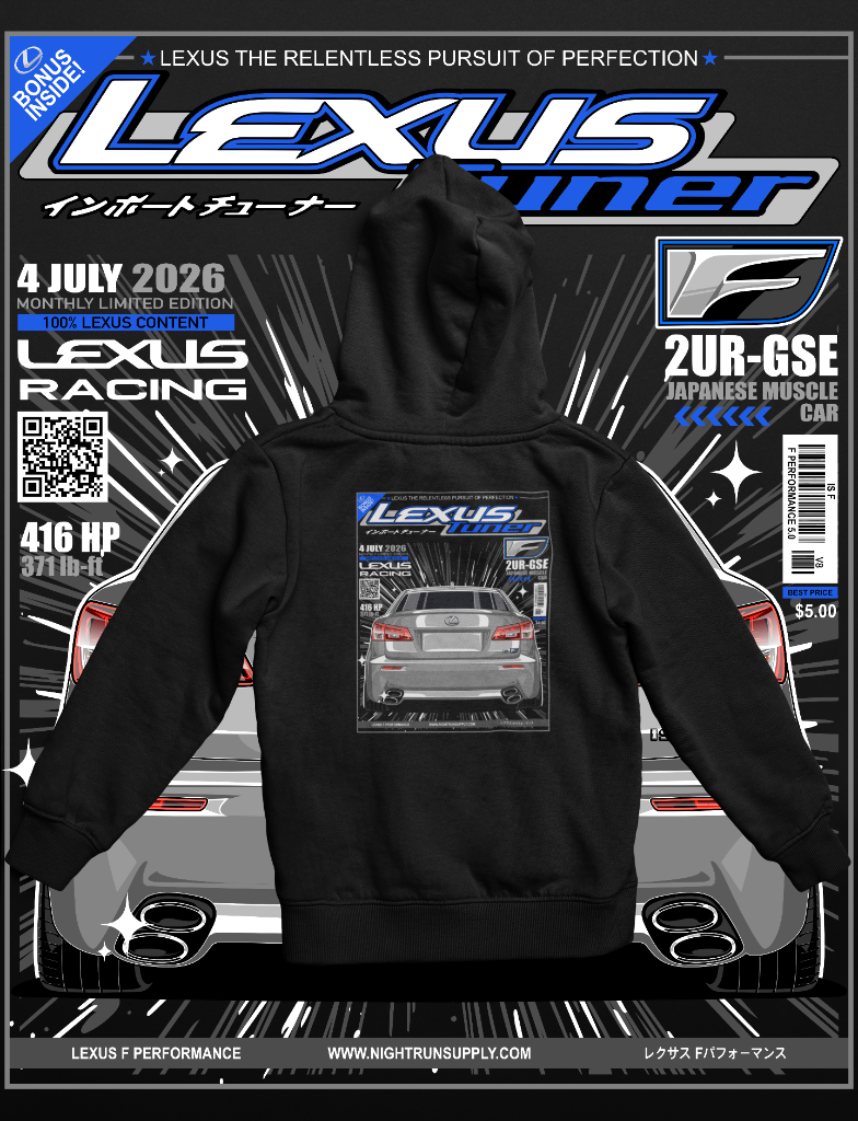Lexus Tuner IS-F Zip-Up — Liquid Platinum