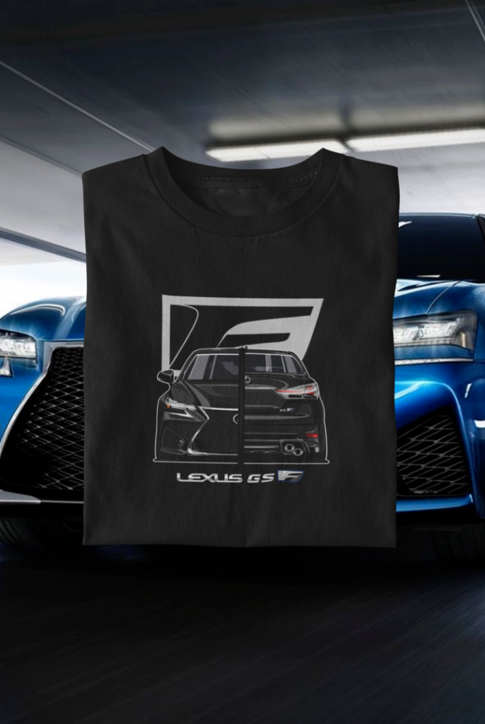 GS-F Split Tee — Caviar