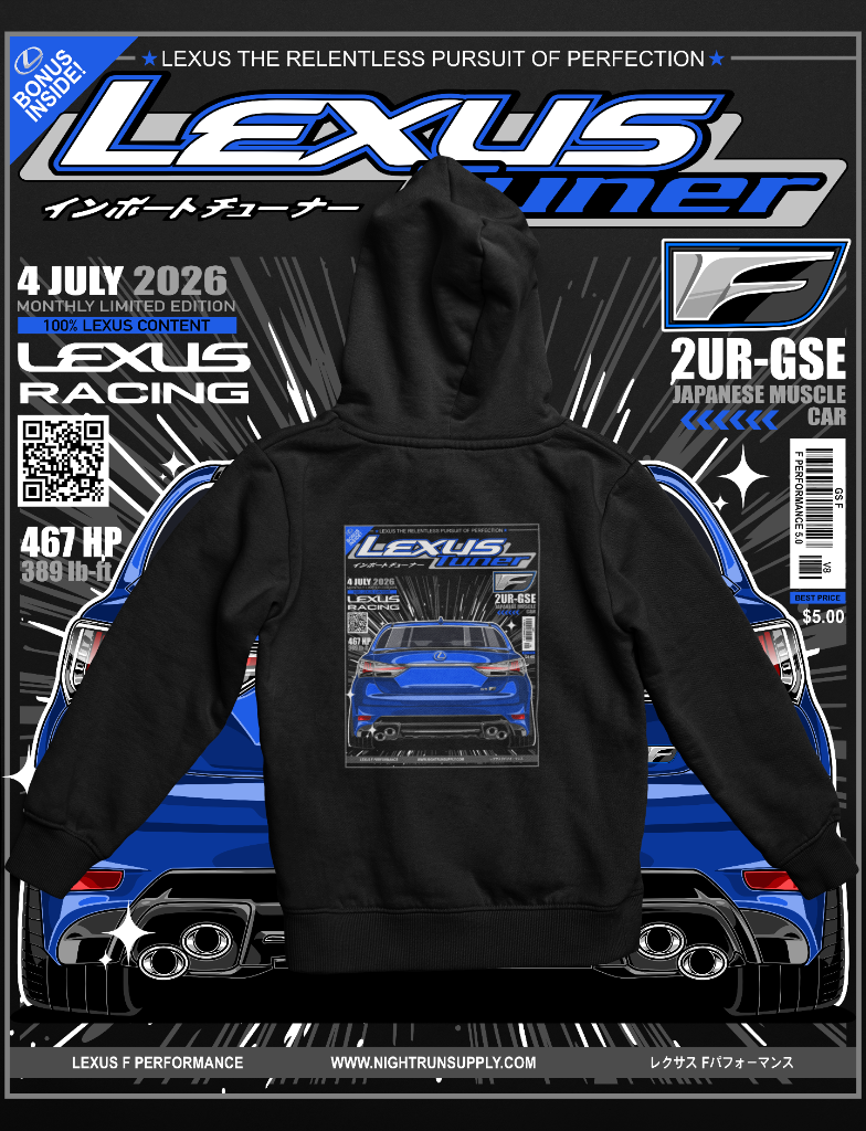 Lexus Tuner GS-F Pullover — Ultrasonic Blue