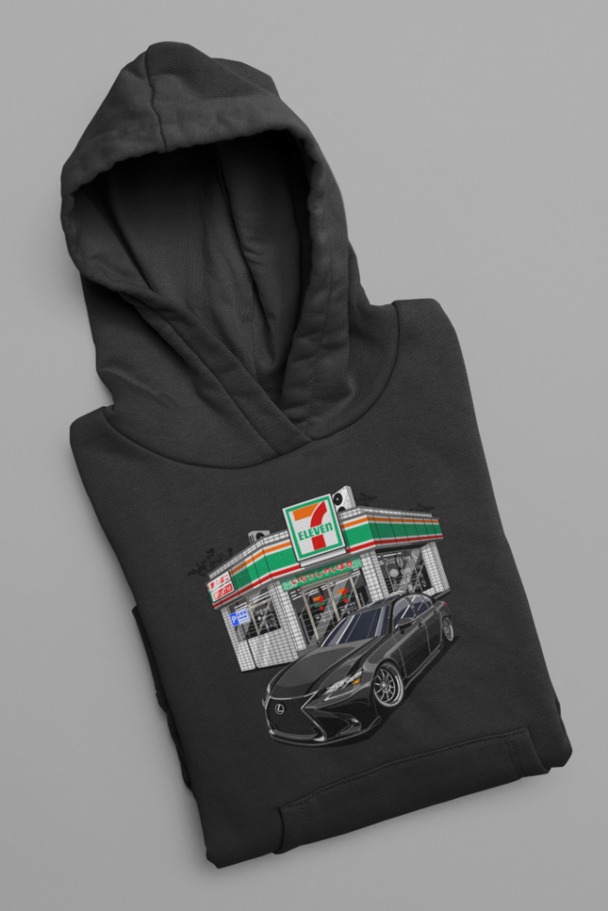 7-Eleven GS 350 Hoodie — Black