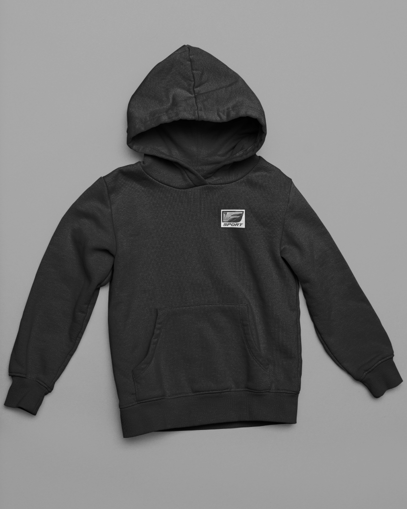 2UR-GSE Pullover Front Hoodie — Black