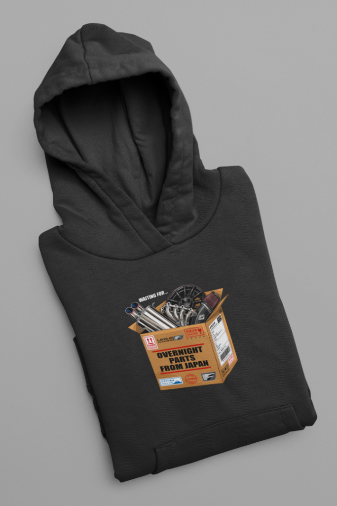 Overnight Parts from Japan Hoodie — Black