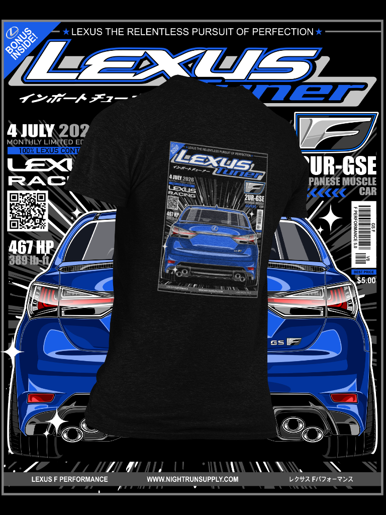 Lexus Tuner GS-F Shirt — Ultrasonic Blue