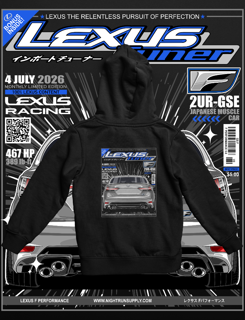 Lexus Tuner GS-F Pullover — Atomic Silver