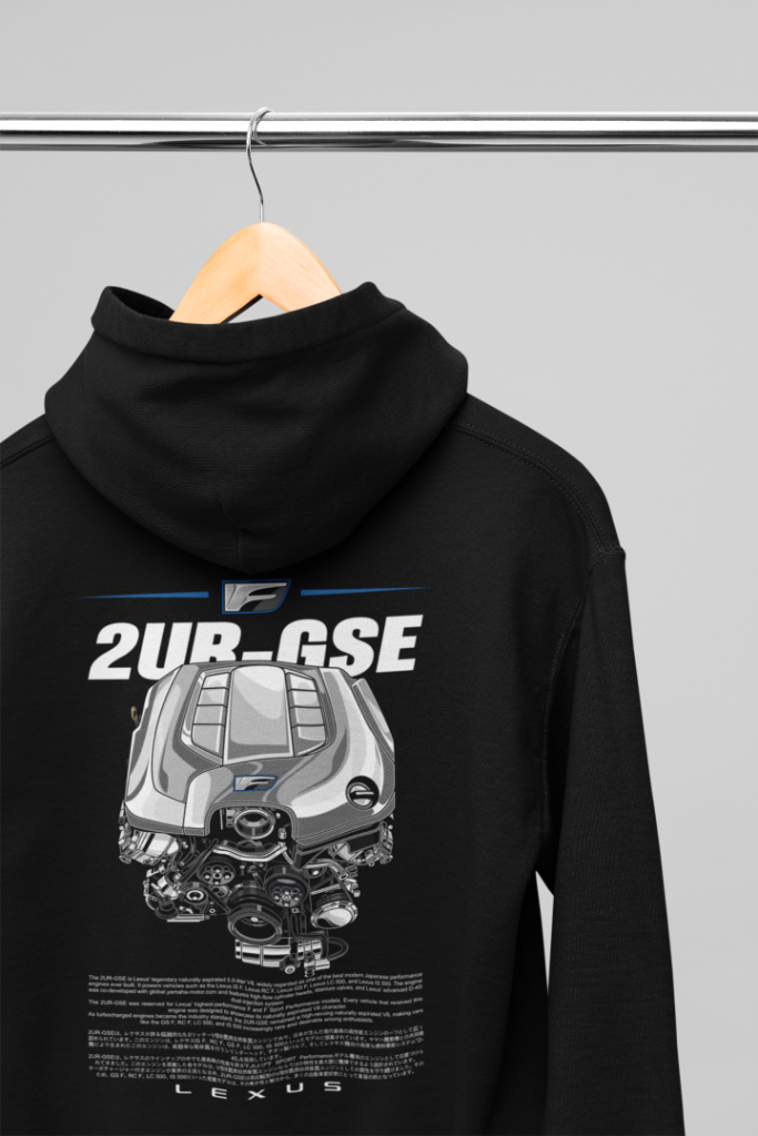 2UR-GSE IS-F Hoodie V1 — Black
