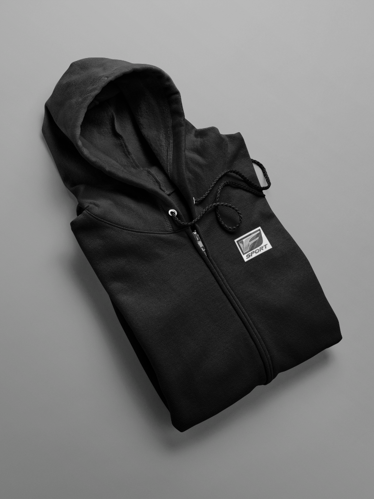 2UR-GSE Zip-Up Hoodie — Black