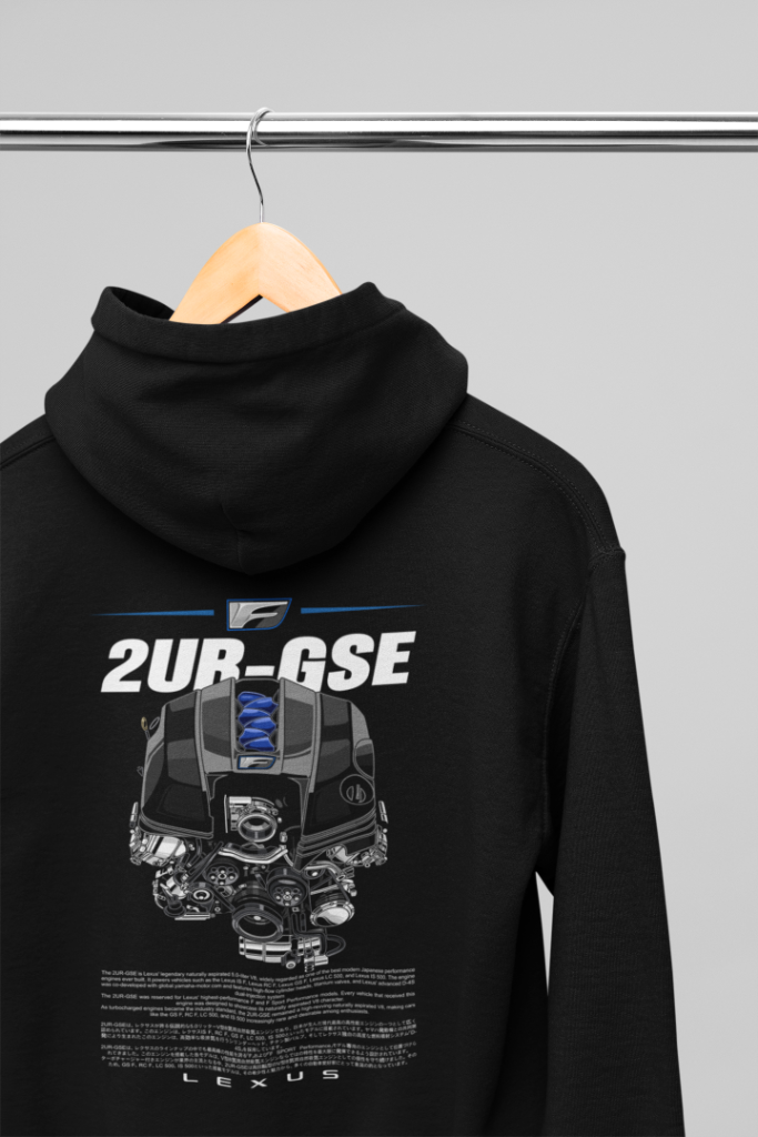 2UR-GSE RC-F / GS-F Hoodie — Black