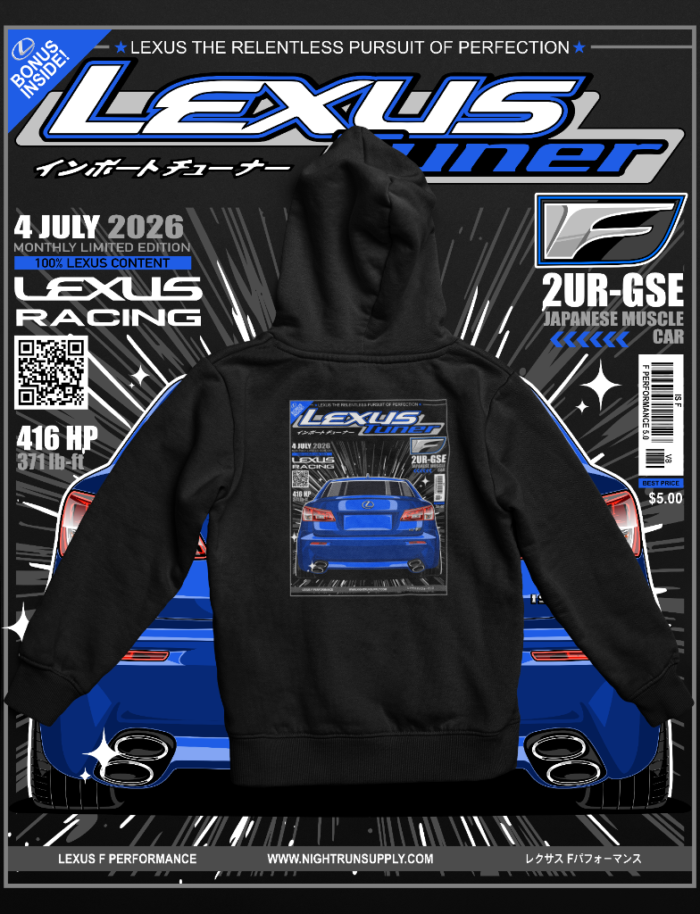 Lexus Tuner IS-F Pullover — Ultrasonic Blue