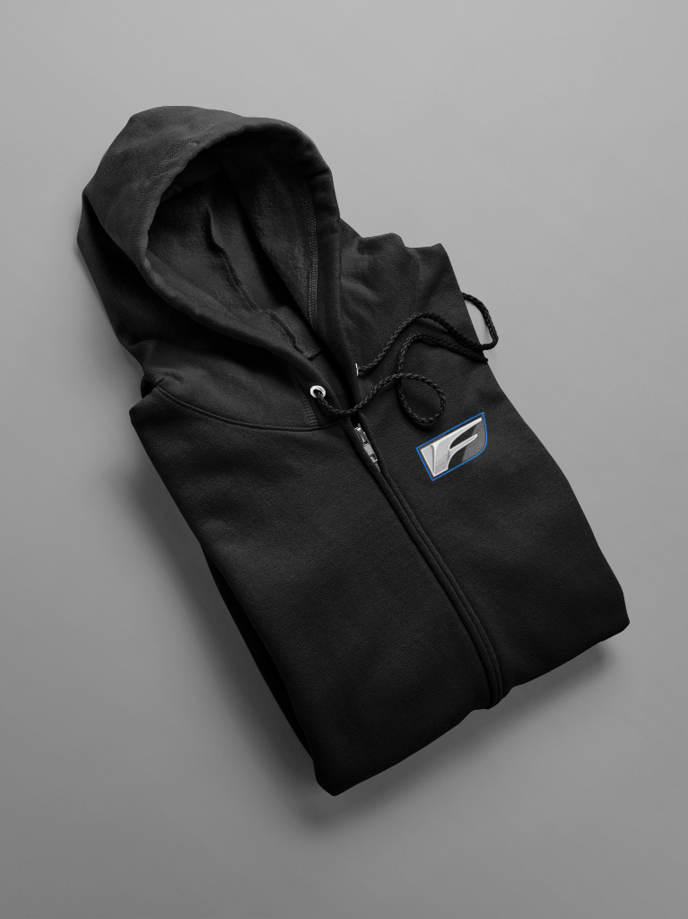 2UR-GSE Zip-Up Hoodie V1 — Black