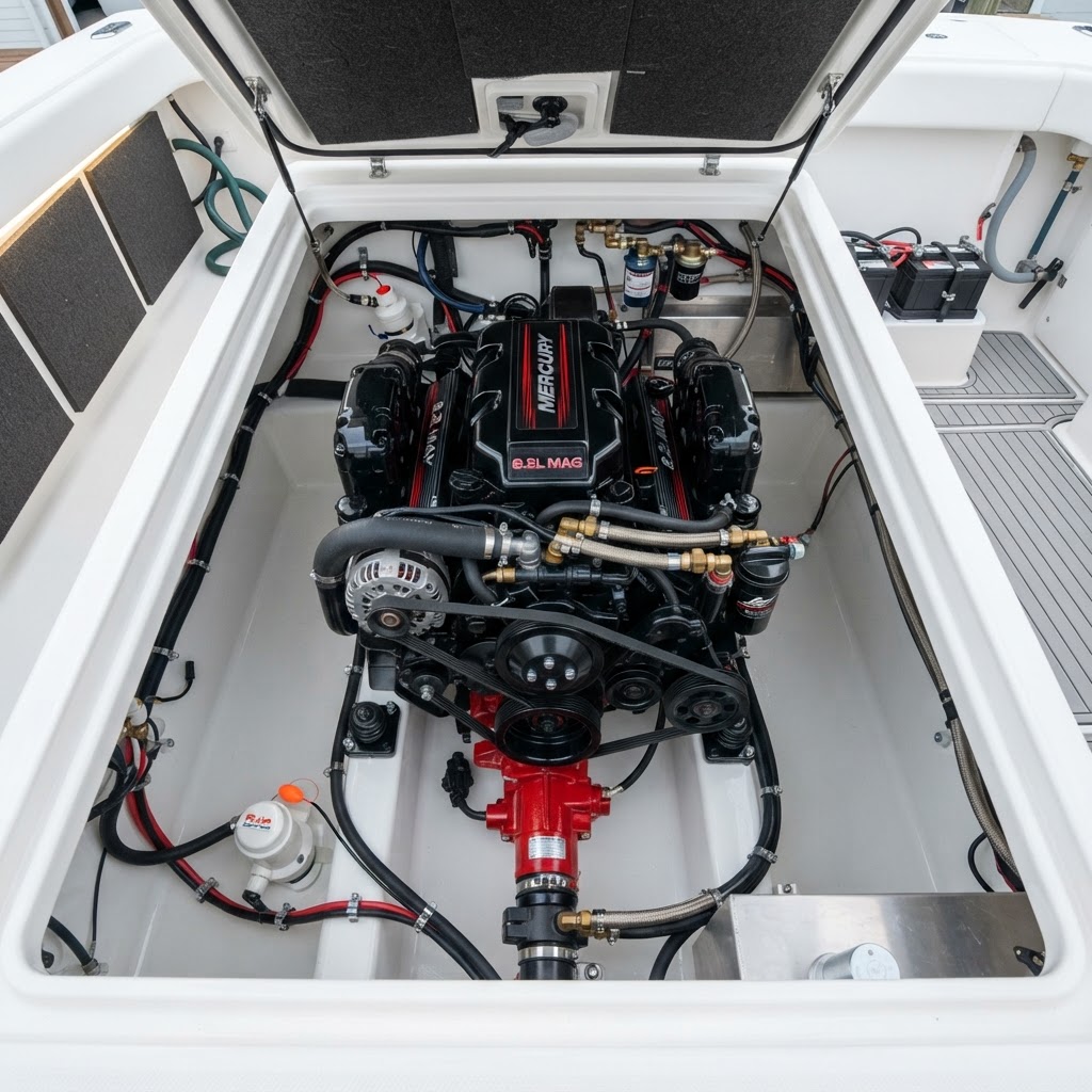 Winterized marine engine