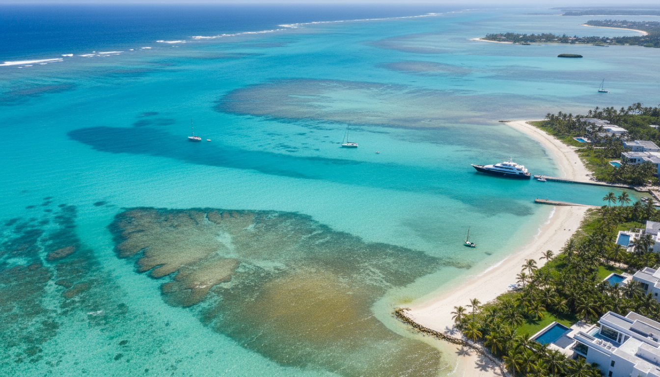 Crystal clear Bahamian ocean