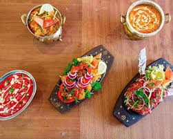 Indian dishes platter