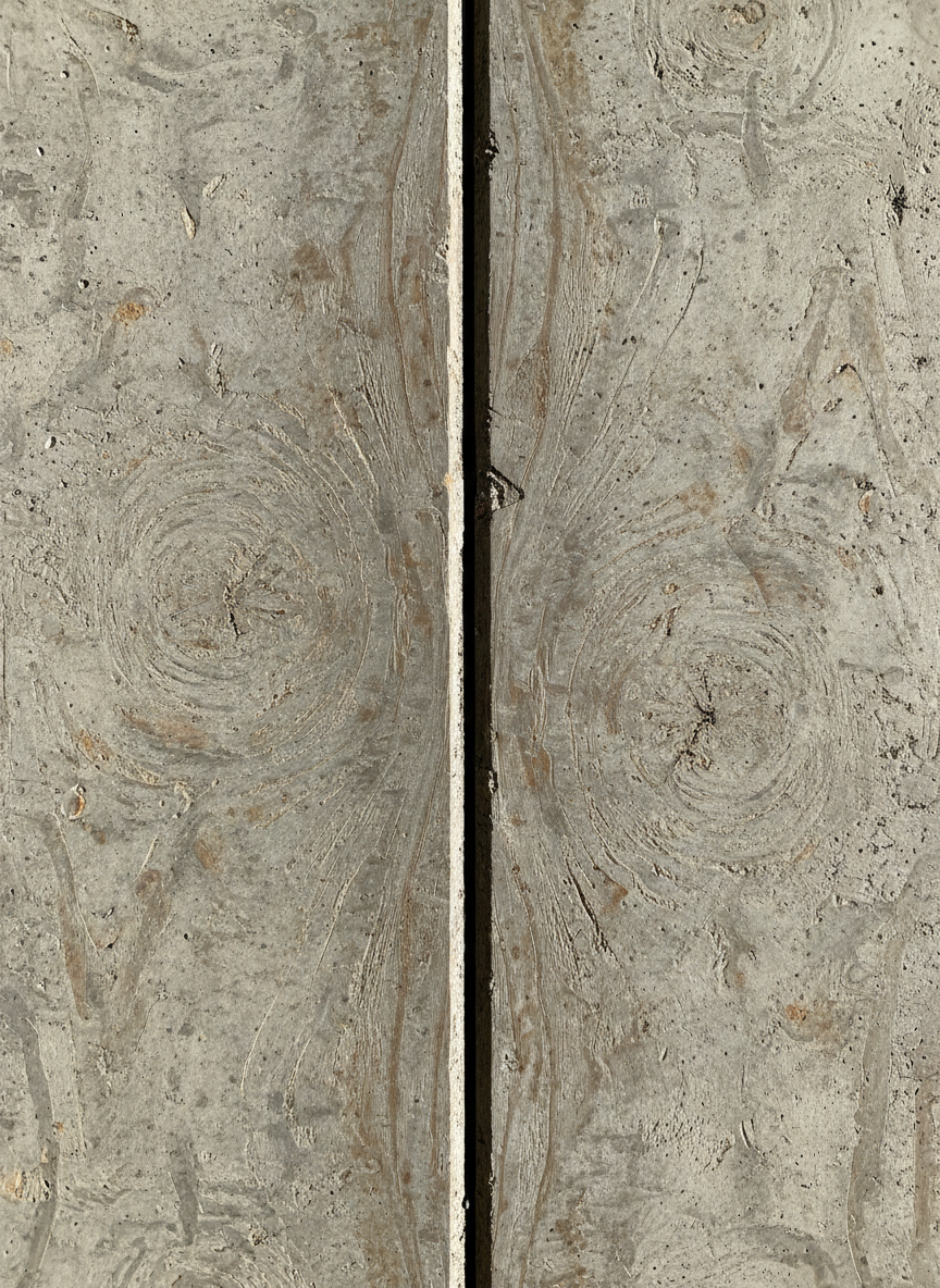 Close-up of precision concrete formwork