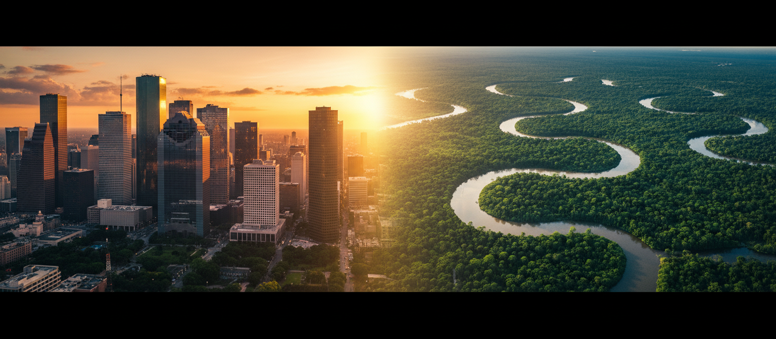 Texas and Congo landscape
