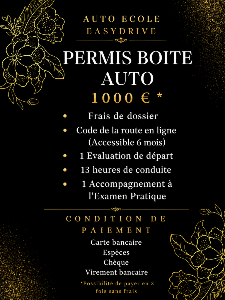 Permis boîte auto