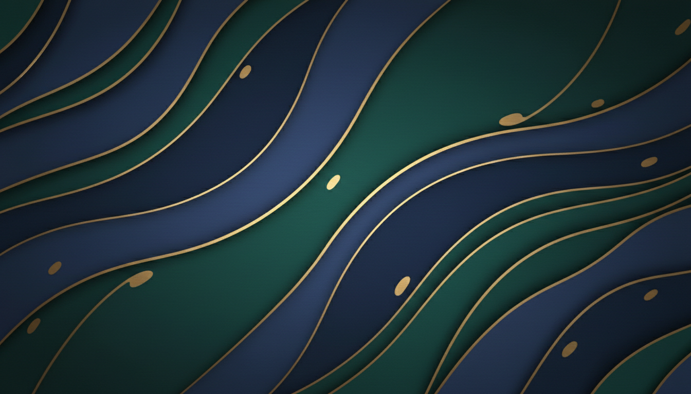 Abstract navy and green pattern