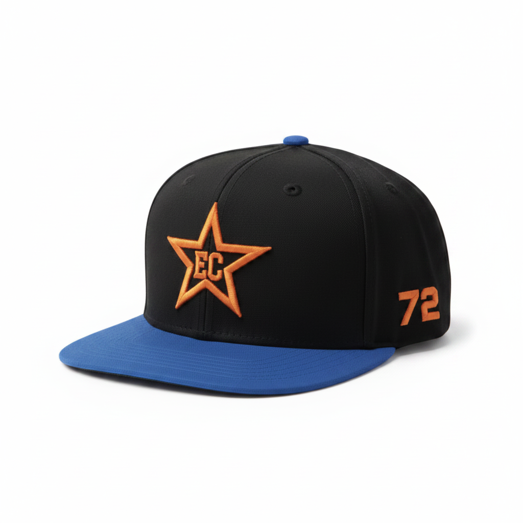 EC Star Snapback — Black/Royal Blue #72