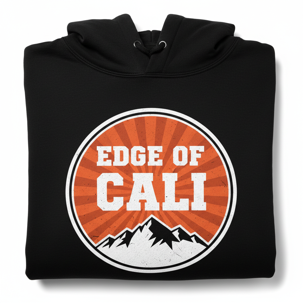 EC Shield Hoodie — Black/Orange
