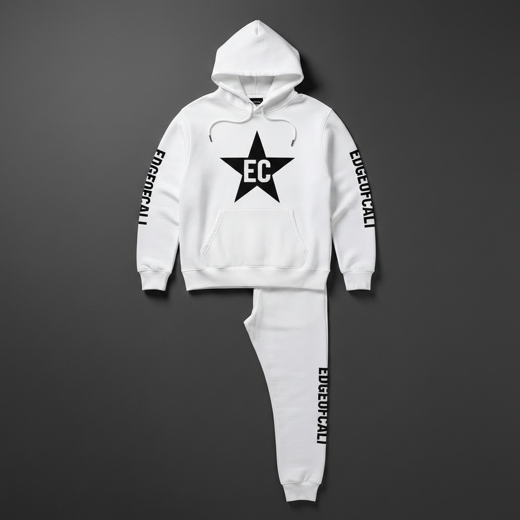 EdgeOfCali Sweat Suit – White
