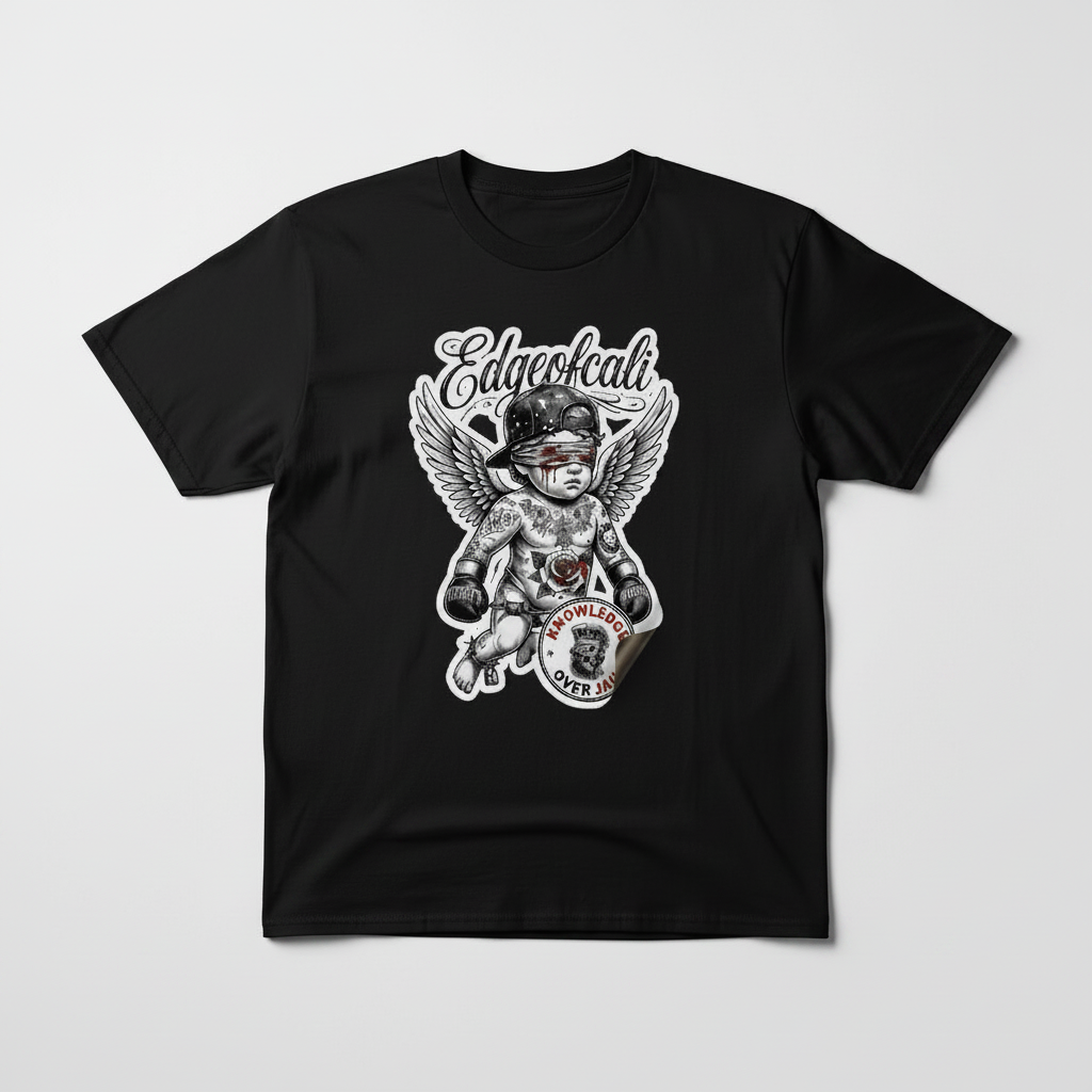 Knowledge Over Jail Cherub Tee