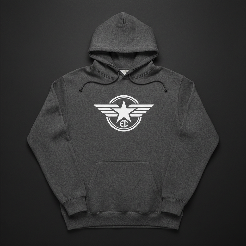 EC Shield Hoodie — Charcoal