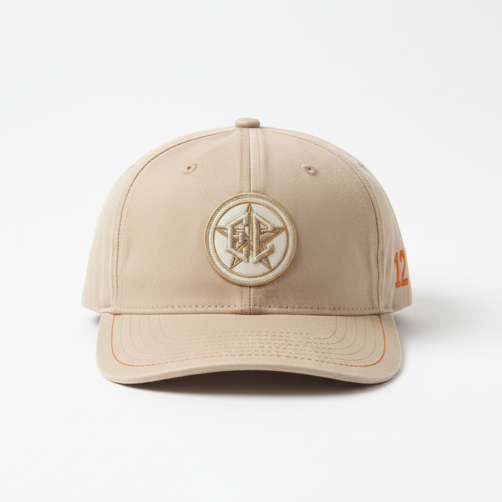 EC Vintage Badge Snapback — Sand #12