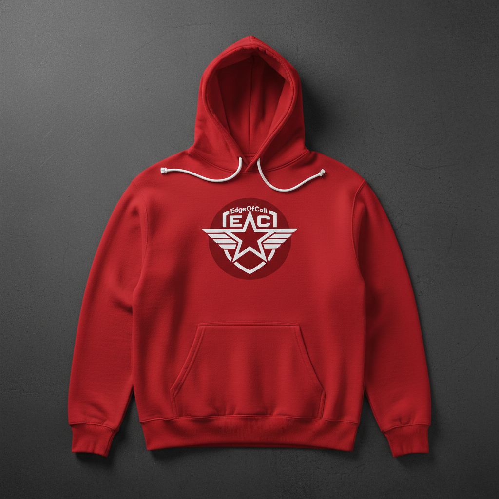 EC Shield Hoodie — Red