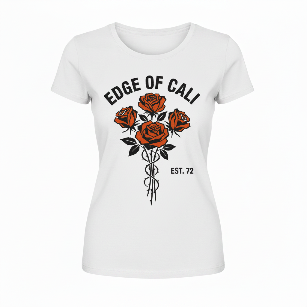 Cali Rose Tee — White