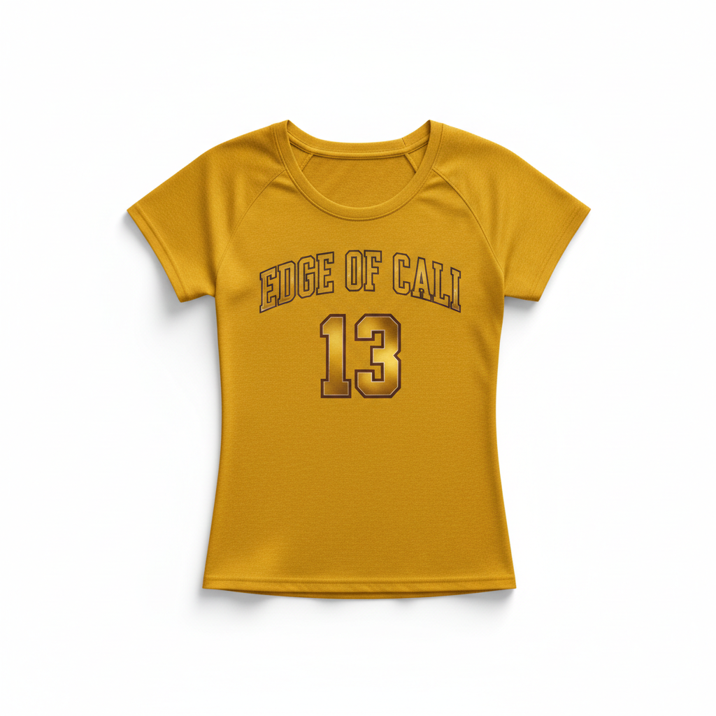 EC Women's Jersey — Mustard & Gold #13