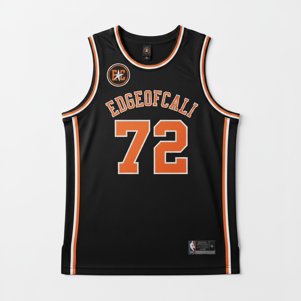 EC Star Jersey — Black/Orange #72